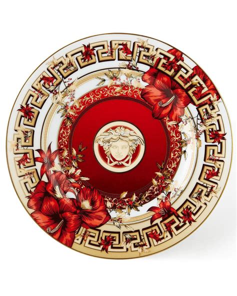 versace christmas plate|Versace dining table and chairs.